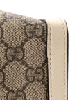 GG Supreme Monogram Medium Padlock Tote White