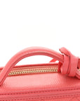 Caviar Quilted Small CC Filigree Vanity Case Coral