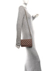 Caviar Quilted CC Turnlock Wallet On Chain WOC Brown