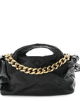 Nappa Medusa Chain Shoulder Bag Black