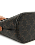 Canvas Calfskin Triomphe Teen Honorine Bag Tan