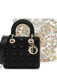 Lambskin Cannage Small My ABCD1OR Lady D1OR Black