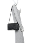 Caviar Quilted New Medium Boy Flap Black