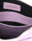 Agneau Arena Le Cagole Mini Purse With Chain Lilac