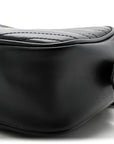 Calfskin Matelasse Small GG Marmont Chain Shoulder Bag Black