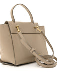 Grained Calfskin Nano Belt Bag Light Taupe
