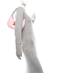 Smooth Calfskin Medium Strap Ava Triomphe Shoulder Pastel Pink
