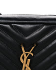 Calfskin Matelasse Monogram Lou Camera Bag Black