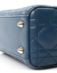 Lambskin Cannage Small My ABCD1OR Lady D1OR Deep Ocean