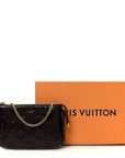 Vernis Monogram Mini Pochette Accessories Amarante