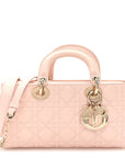 Lambskin Cannage Medium Lady D-Joy Powder Pink