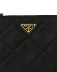 Re-Nylon Tessuto Impuntu Quilted Re-Edition 1995 Chaine Pouch Black
