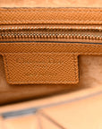 Grained Calfskin Saddle Bag Camello