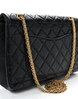 Aged Calfskin Quilted 2.55 Reissue 227 Flap Black