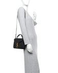 Grain de Poudre Mini Classic Monogram Cassandra Top Handle Black