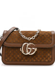 Suede MicroGCCIssima Go Small Shoulder Bag Brown