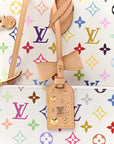 LV x TM Monogram Multicolor Neverfull MM White