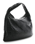 Nappa Intrecciato Large Veneta Hobo Black
