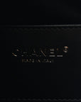 Washed Denim Quilted Small CHNL 25 Handbag Black