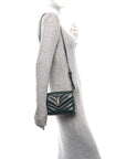 Calfskin Y Quilted Monogram Toy Loulou Crossbody Bag Deep Green