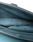 Grained Calfskin Saddle Bag Azure Blue