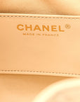 Caviar Quilted Small CHNL 25 Handbag Light Beige