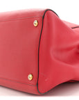 Vitello Elite Flamingo Regular 2Jours Tote Rosso Fiamma