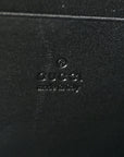 Calfskin Matelasse GG Marmont Chain Wallet Black