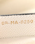 Grained Calfskin Saddle Bag White