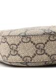 GG Supreme Monogram Snakeskin Small Jackie 1961 Hobo Beige Ebony