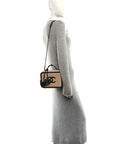Caviar Quilted Medium CC Filigree Vanity Case Beige Black