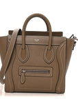 Drummed Calfskin Nano Luggage Souris