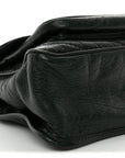 Crinkled Lambskin Matelasse Monogram Medium Niki Chain Satchel Dark Green