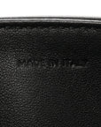 Shiny Calfskin Triomphe Chain Bag Black