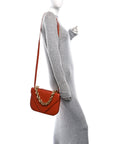 Calfskin Mount Envelope Bag Maple