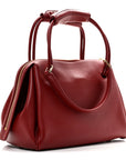 Supple Calfskin Medium Madrid Bag Dark Burgundy