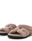 Woolskin Womens Chypre Sandals 40 Bois De Santal