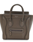Drummed Calfskin Nano Luggage Souris
