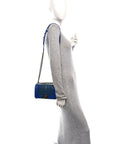 Galuchat Stingray Small Boy Flap Blue