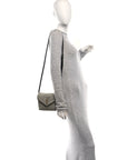 Denim Y Quilted Monogram Toy Loulou Crossbody Bag Grey