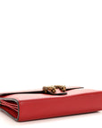 Calfskin Mini Dionysus Chain Wallet Hibiscus Red