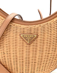 Wicker Arque Shoulder Bag Natural