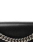 Pebbled Calfskin Small Dionysus Shoulder Bag Black