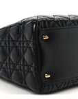 Lambskin Cannage Medium Lady D1OR Black