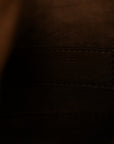 Shearling Suede Mini Le 5 A 7 Vertical Hobo Natural Beige Dark Cigar