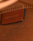Canvas Calfskin Triomphe Mini Besace Tan