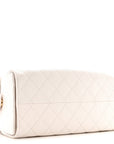 Caviar Quilted Small CHNL 25 Handbag White