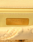 Calfskin Crochet Medium CHNL 19 Flap Yellow