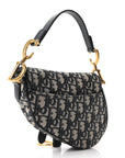 Oblique Mini Saddle Bag Blue