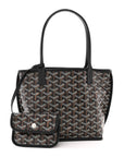 Goyardine Reversible Mini Anjou Black